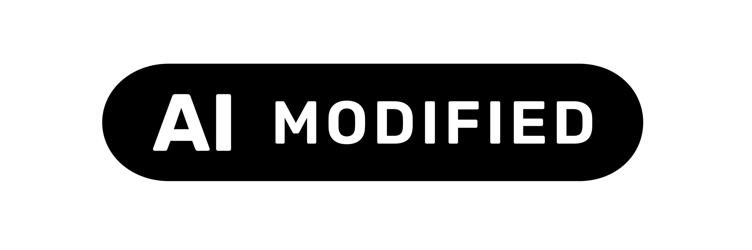 Επίσημο εικονίδιο ΕΕ «AI MODIFIED» σε μαύρο χρώμα