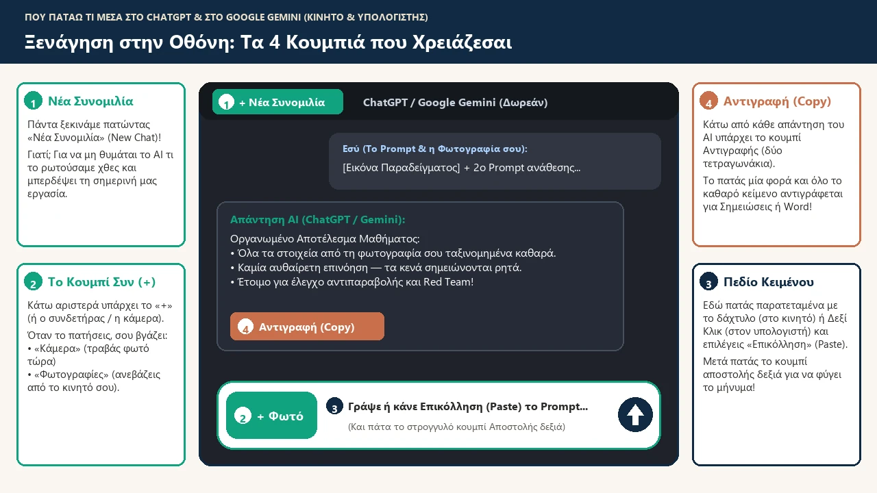 Ξενάγηση στην οθόνη: Τα 4 κουμπιά που χρειάζεσαι