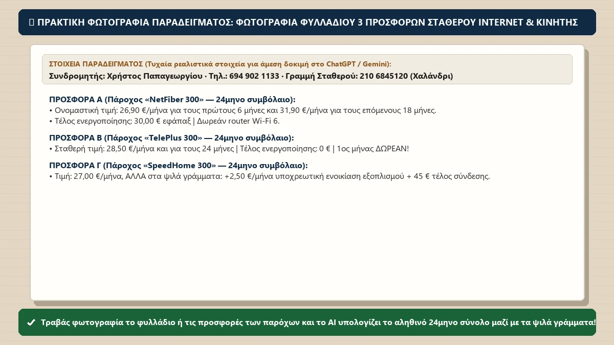 Πρακτική φωτογραφία παραδείγματος για το μάθημα «Το τριήμερο που χωρά στο budget σου»
