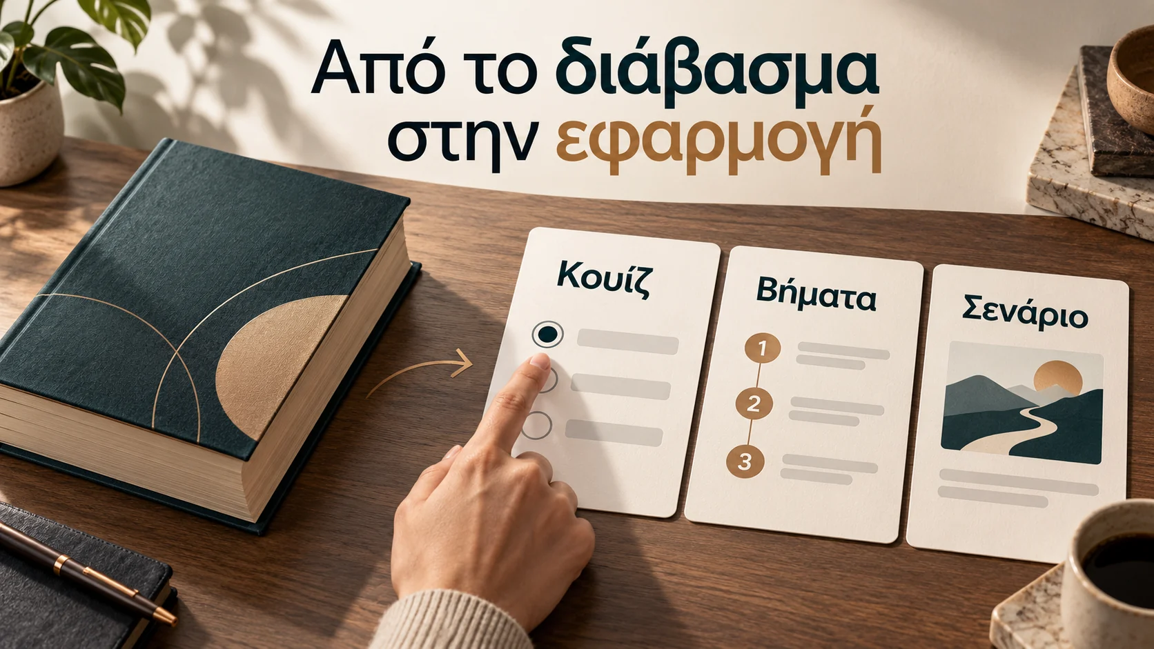 Ένας οδηγός μετατρέπεται σε κουίζ, βήματα και πρακτικό σενάριο μάθησης.